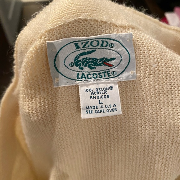 COPY - Beige Lacoste cardigan - Picture 4 of 4